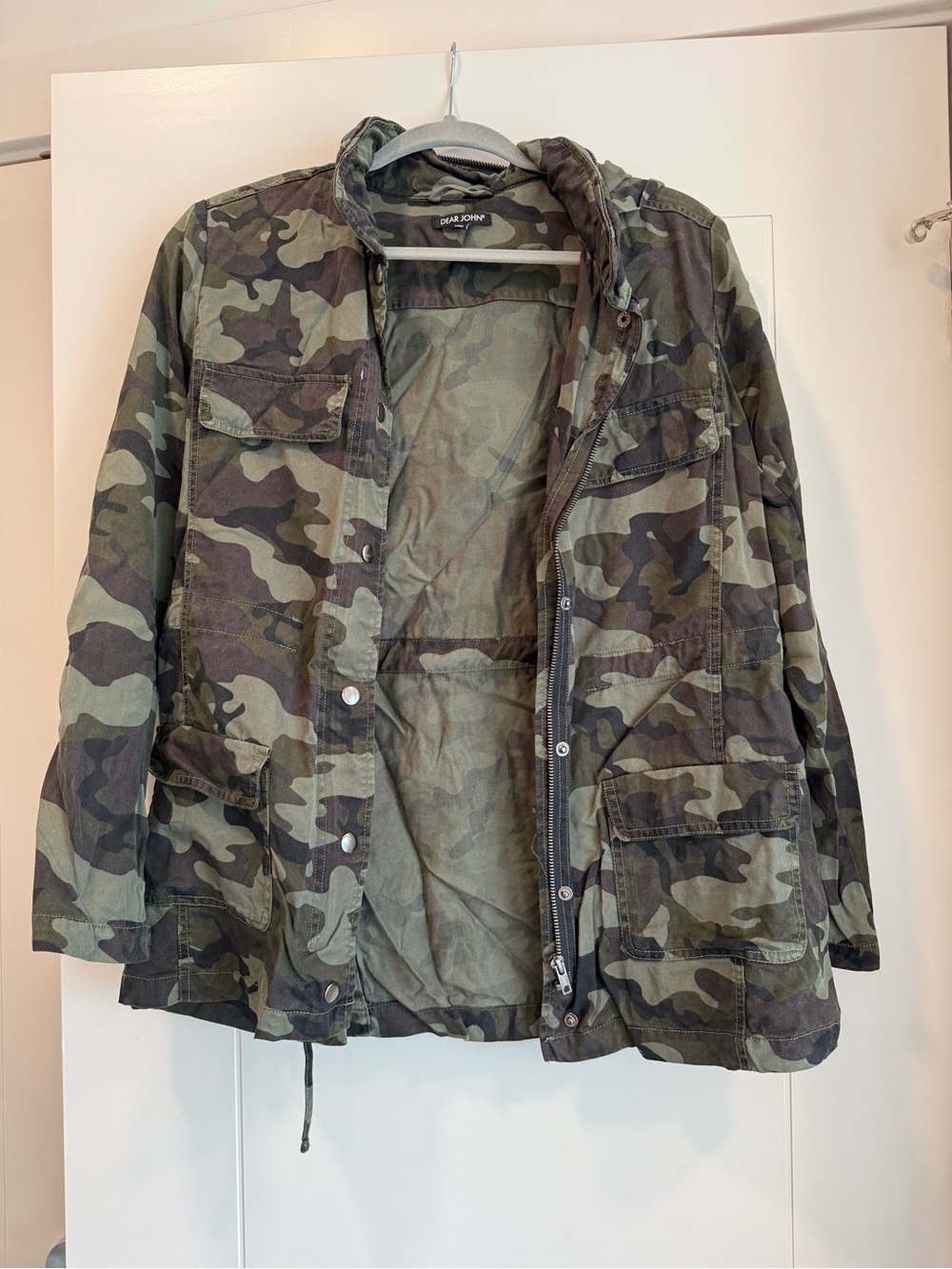 Dear John Women’s Camouflage Jacket - Olive & Dark Green